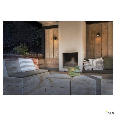 SLV kinkiet zewnętrzny Sitra Wall GX53 antracytowy IP44 230355