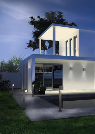 Trio kinkiet zewnętrzny LED Avon 2x(7W 800lm 3000K) 14W 1600lm antracytowy IP54 270660242