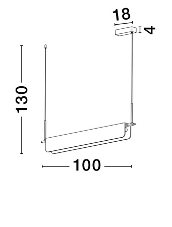 Luces Exclusivas lampa wisząca LED Mairana ściemnialna 35W 2219lm 3000K IP20 złota LE44621