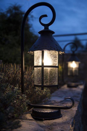 Su-ma lampa stojąca zewnętrzna Toledo E27 czarna/patyna 116cm IP23 K 5002/2/R