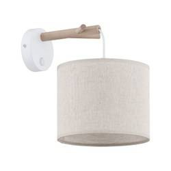 TK Lighting kinkiet Albero E27 beżowo/drewniany 6555