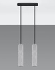 Sollux lampa wisząca Luvo 2 2xGU10 czarno/betonowa SL.0654