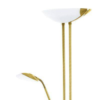 Eglo lampa podłogowa LED Baya 1 (20W 1950lm + 2,5W 240lm + 2,5W 250lm) 2440lm 3000K mosiężna 180cm 93877