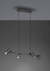 Trio lampa wisząca (reflektorki) Marley 4xGU10 czarna 302400432