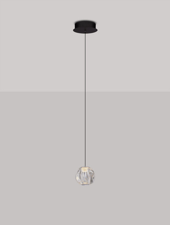 Luces Exclusivas lampa wisząca LED Chepen ściemnialna Ø 10,5 cm 6W 270lm 3000K IP20 czarna LE44641