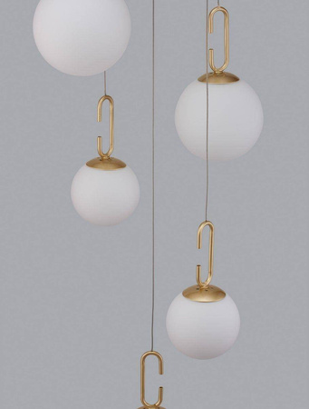 Luces Exclusivas lampa wisząca LED Yara 30,5W 3121lm 3000K biało/złota LE42732