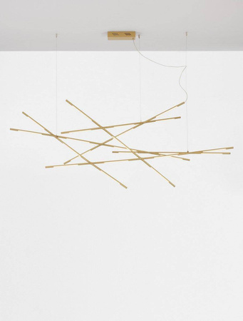 Luces Exclusivas lampa wisząca LED Bell 92W 6868lm 3000K złota LE42730