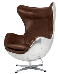 King Home Fotel EGG AVIATOR PU brązowy KH1501100205