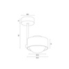 Argon plafon Massimo Plus G9 granatowa 8062
