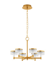 Luces Exclusivas lampa wisząca LED Mineros Ø 70,7 cm 38W 2399lm 3000K IP20 złota LE44585