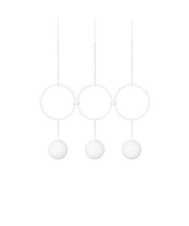 Ummo lampa wisząca potrójna Isuulla C 3xG9 biała ISC311P0