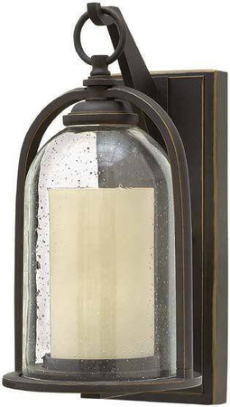 Elstead kinkiet zewnętrzny Quincy E27 brązowy IP44 HK-QUINCY-S