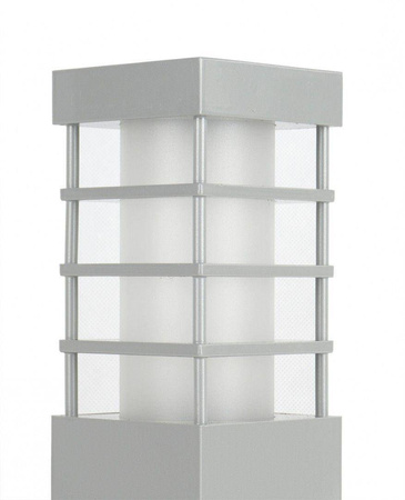 Su-ma lampa stojąca zewnętrzna Rado E27 srebrna 75cm IP54 RADO II 1 AL