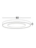 Luces Exclusivas lampa sufitowa LED Colquiri ściemnialna Ø 60 cm 37W 2207lm 2700-4000K IP20 biała LE44866