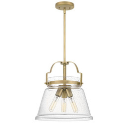 Quintiesse lampa wisząca Wimberley 3xE27 mosiężna QN-WIMBERLEY-P-WS