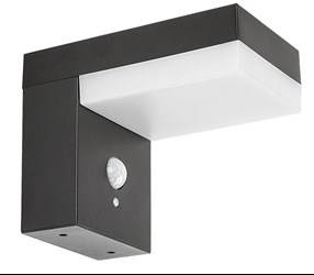 Rabalux kinkiet solarny Zrebar z czujnikiem ruchu LED 6W 450lm 4000K czarno/biały IP44 77009