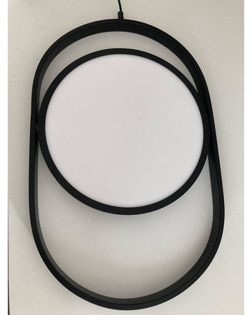 Step Into Design lampa wisząca LED Elipse 20W 1800lm 3000K czarna 60217A-L