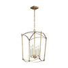 Quintiesse lampa wisząca Thayer 4xE14 złota QN-THAYER-4P-ADB