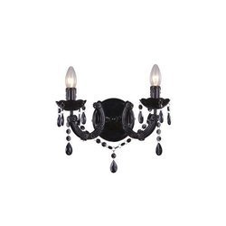 Zuma Line kinkiet Magnolia Wall 2xE14 czarny RLB94016-2B