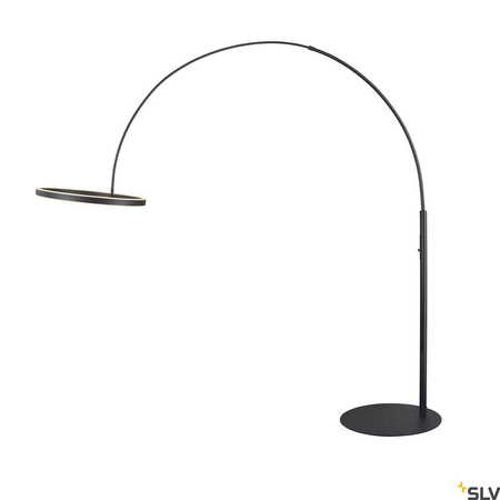 SLV lampa podłogowa LED One Bow 22W 1200lm 2700/3000K czarna 232cm 1006352