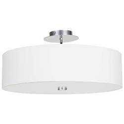 Nowodvorski plafon Viviane 3xE27 Ø50cm biały 6391