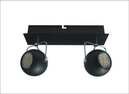 Candellux kinkiet (reflektorki) Tony 2xGU10 czarny 92-25012