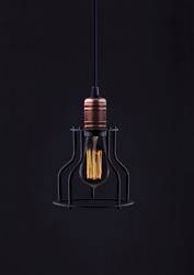 Nowodvorski lampa wisząca Workshop E27 Ø15cm czarna 6336