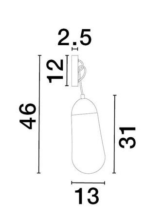 Luces Exclusivas kinkiet LED Baden Ø 13 cm E14 1x5W IP20 czarny LE43372
