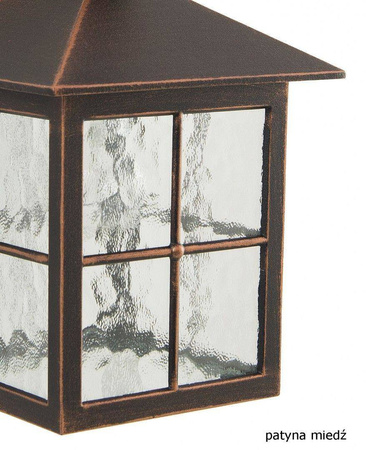 Su-ma lampa stojąca zewnętrzna Wenecja E27 czarna/patyny 45cm IP43 K 4011/1/KW