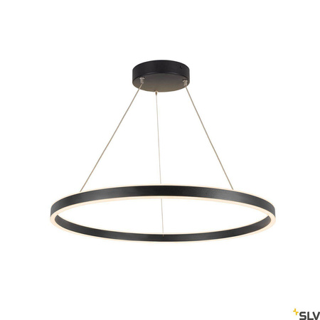 SLV lampa wisząca LED One 80 34W 1270lm 3000/4000K 130° ściemnialna czarna Ø80cm 1004763