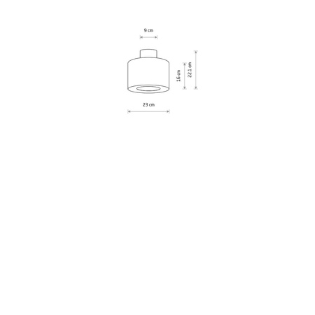Nowodvorski lampa sufitowa Santana S E27 1x15W kremowa 11650
