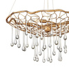 Quintiesse lampa wisząca Laguna 4xE14 złota QN-LAGUNA-4P
