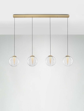 Luces Exclusivas lampa wisząca LED Hualmay ściemnialna 25W 1765lm 3000K IP20 złota LE44833