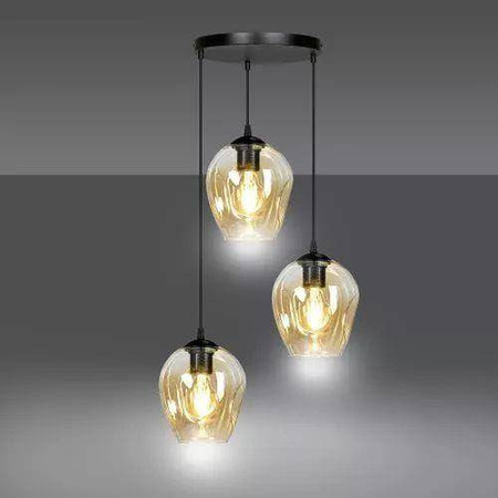 Emibig lampa wisząca Istar 3 3xE27 czarna 681/3PREM