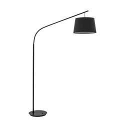 Ideal Lux lampa podłogowa Daddy E27 czarna 197cm 110363