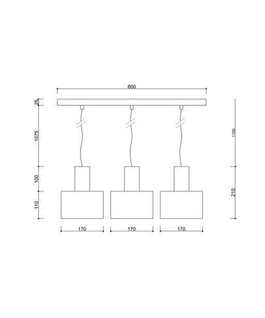 Ummo lampa wisząca Enkel 3 3xE27 biała EN3311P0