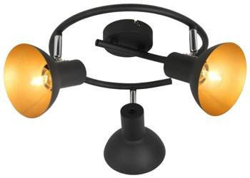 Candellux plafon (reflektorki) Diso 3xE27 czarno/złoty 98-63434