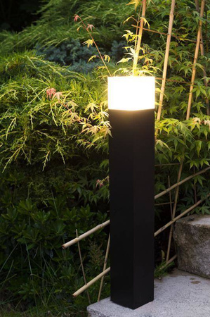 Su-ma lampa stojąca zewnętrzna Cube E27 popielata 33cm IP44 CB-330 DG