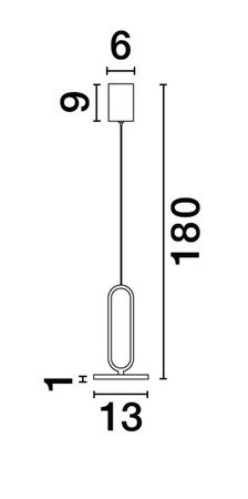 Luces Exclusivas lampa wisząca LED Acachi Ø 13 cm 8W 560lm 3000K IP20 czarna LE43552