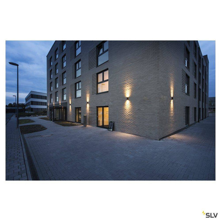 SLV kinkiet zewnętrzny Theo Up-Down Out 2xGU10 antracytowy IP44 229535