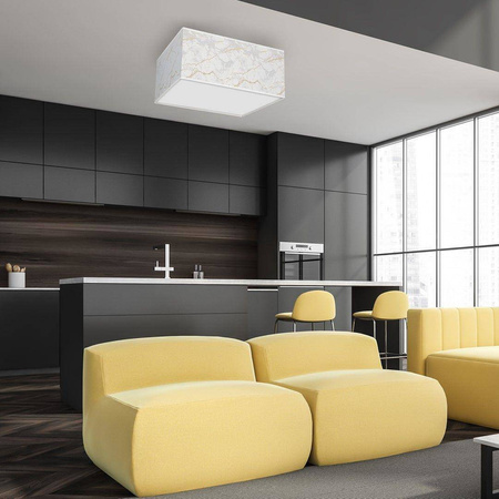 Milagro plafon Senso 3xE27 biało/złoty MLP7304