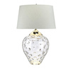 Quintiesse lampka biurkowa Samara 2xE27 + GU10 szara/nikiel Ø51cm QN-SAMARA-TL-LRG-CLR