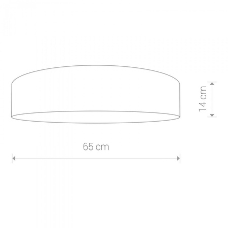 Nowodvorski plafon Turda 3xE27 złoty Ø65 8955