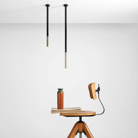 Aldex plafon (reflektorek) Stick G9 czarno/złoty 1067PL_G1_L