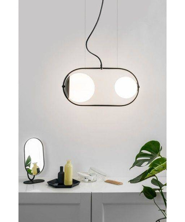 Ummo lampa wisząca Koban A 2xG9 czarna KOA222P0