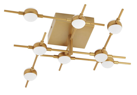 Luces Exclusivas plafon LED Azul 8x(2,4W 168lm 3000K) 19W 1344lm złoty LE41335