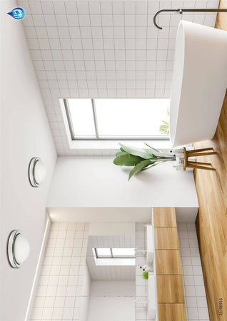 Candellux plafon łazienkowy Roda E27 chrom IP44 11-96916