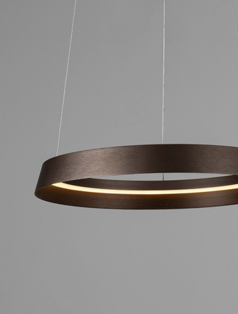 Luces Exclusivas lampa wisząca LED Batallas ściemnialna Ø 45 cm 52W 3717lm 2700-4000K IP20 brązowa LE44788