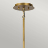 Quintiesse lampa wisząca Linara 6xE14 czarno/mosiężna QN-LINARA-6P-BK