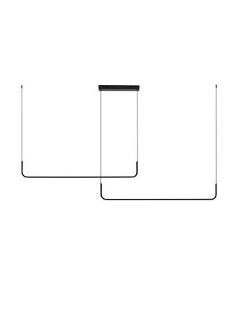 Luces Exclusivas lampa wisząca LED Piura ściemnialna 42W 1849lm 3200K IP20 czarna LE44816